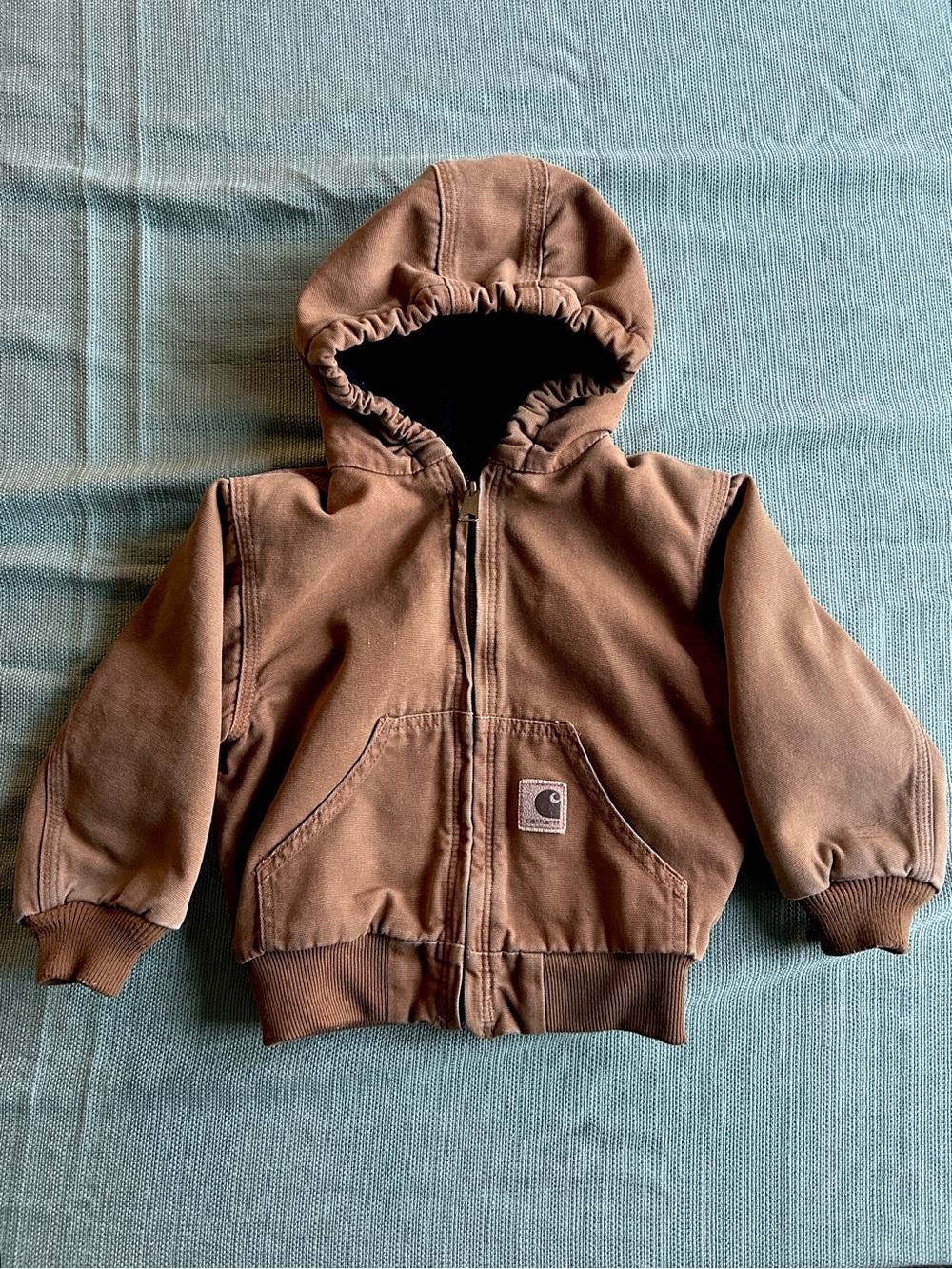 Carhartt Toddler Boys' Full-Zip Quilt-Lined Canvas Jacket, 4T - Picture 2 of 9